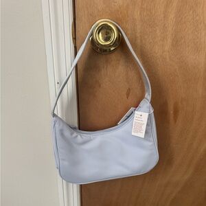 Aritzia Blue Minimalist Shoulder Bag